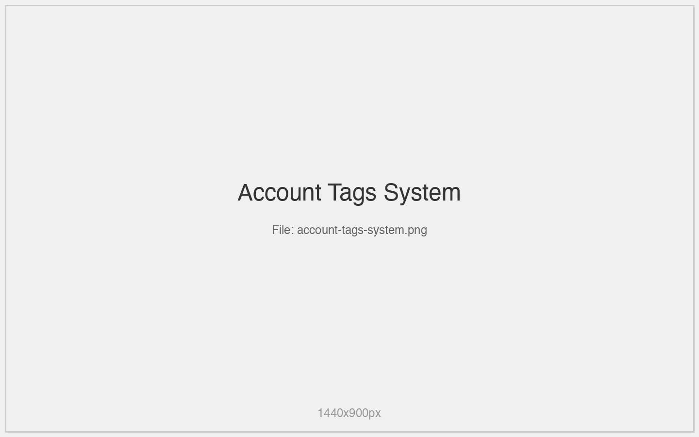 Account Tags System