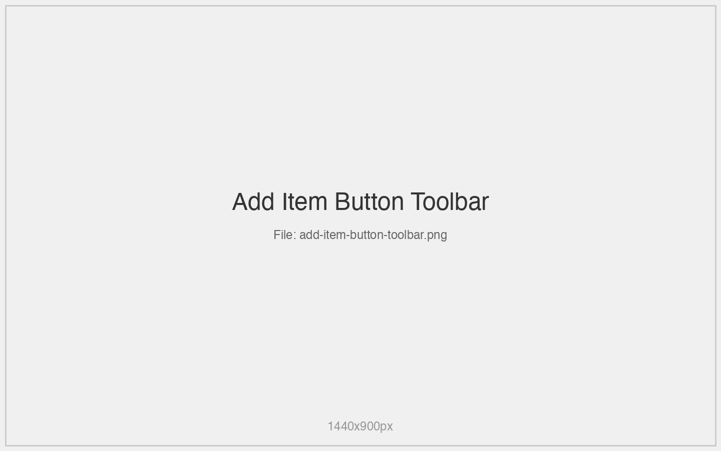 Add Item Button