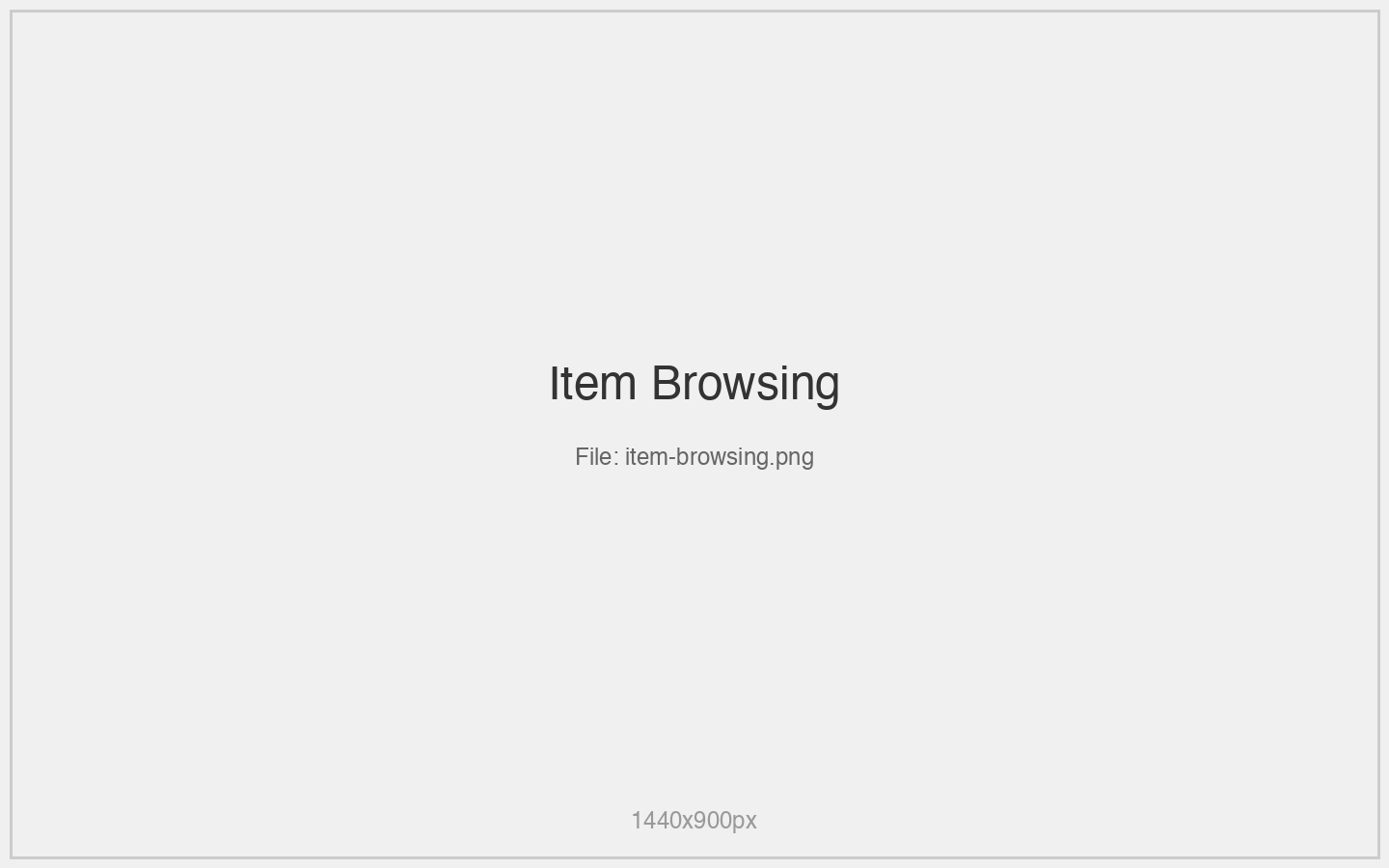 Item Browsing