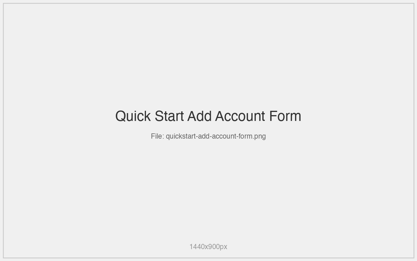 Add Account Form