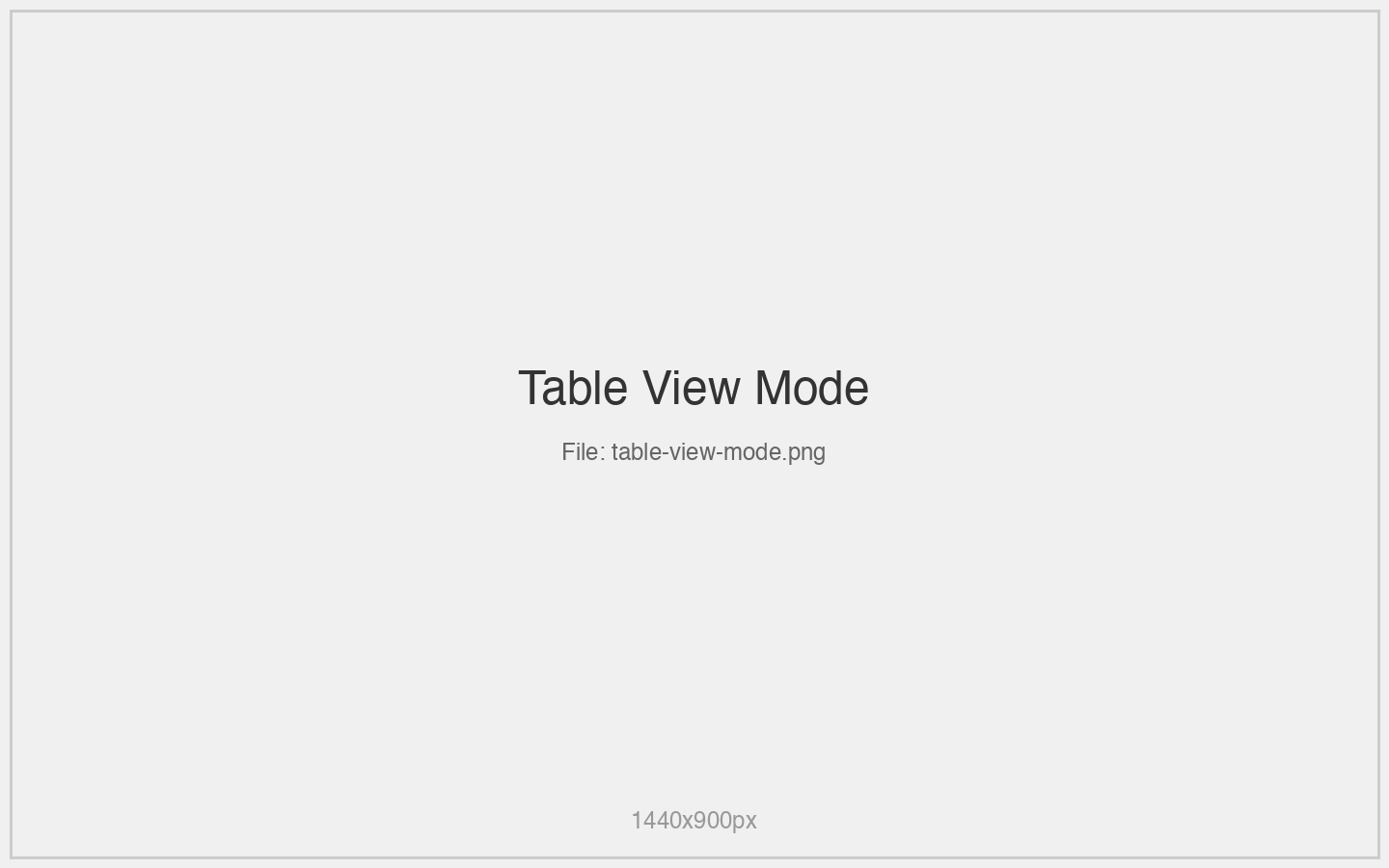 Table View Mode