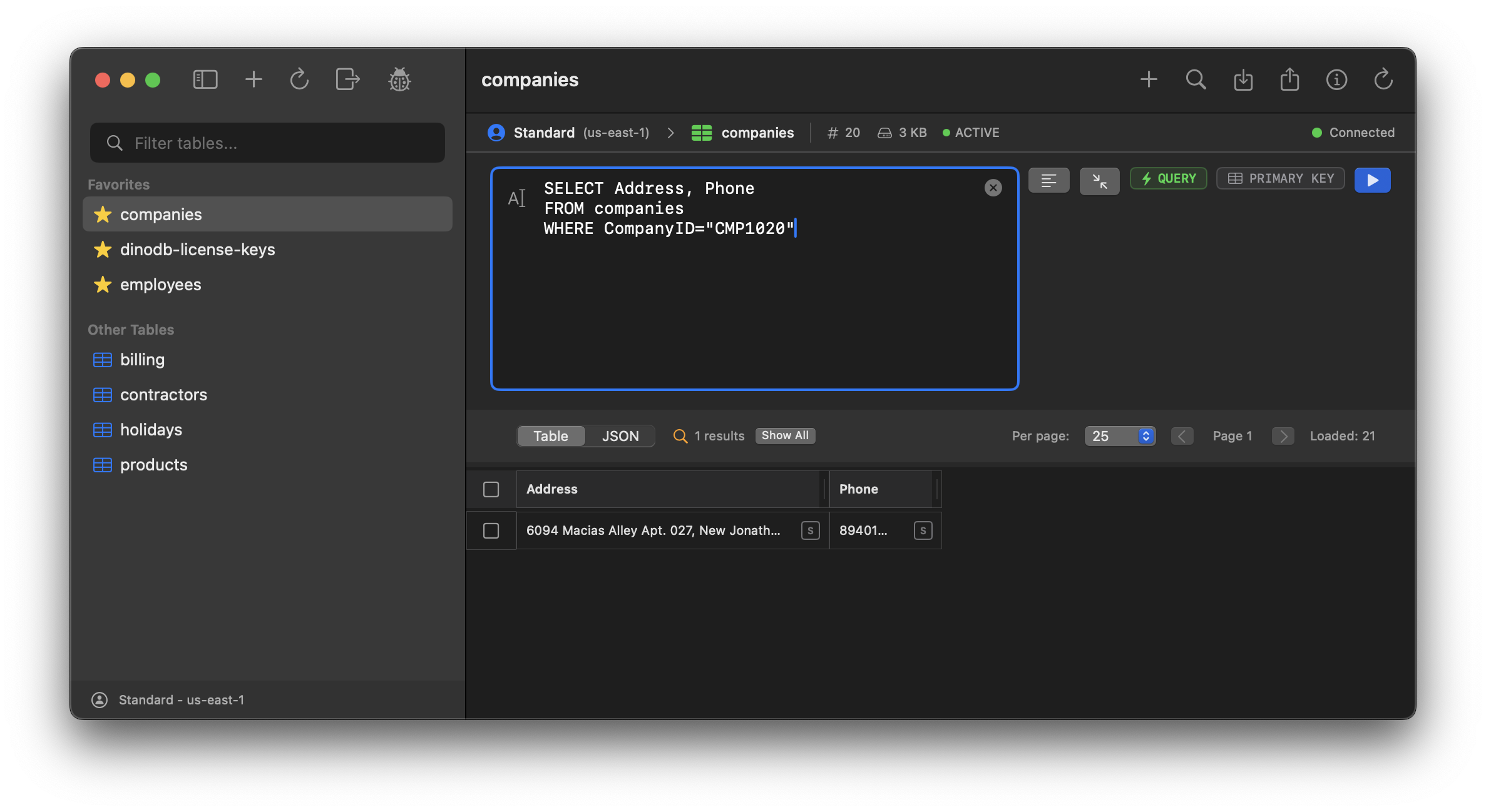 Query Interface